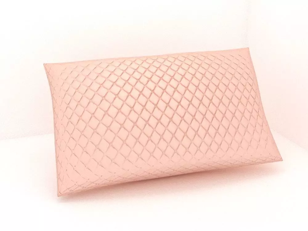 A textured pillow 3D model_0
