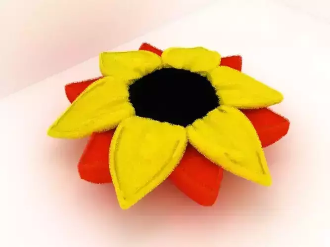 a sofa felt flower