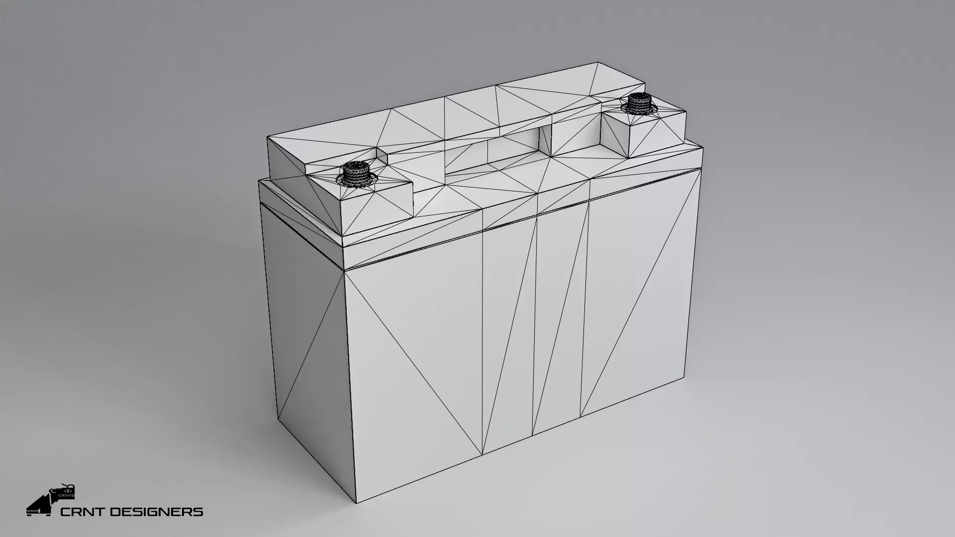 Car Battery Low Poly PBR 3D Model Low-poly 3D model