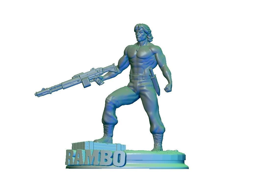RAMBO STALLONE SILVESTER 80 ROCKY 3D print model_7