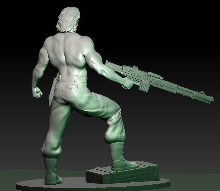 RAMBO STALLONE SILVESTER 80 ROCKY 3D print model_5