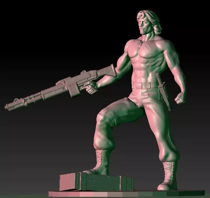 RAMBO STALLONE SILVESTER 80 ROCKY 3D print model_0