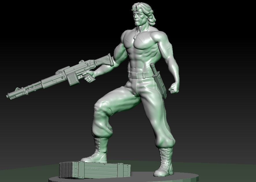 RAMBO STALLONE SILVESTER 80 ROCKY 3D print model_4