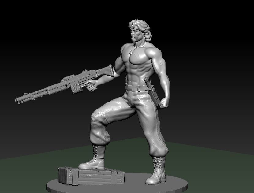 RAMBO STALLONE SILVESTER 80 ROCKY 3D print model_1
