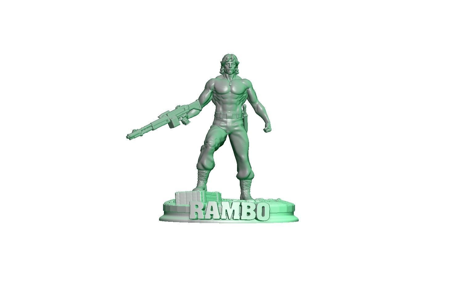 RAMBO STALLONE SILVESTER 80 ROCKY 3D print model_9