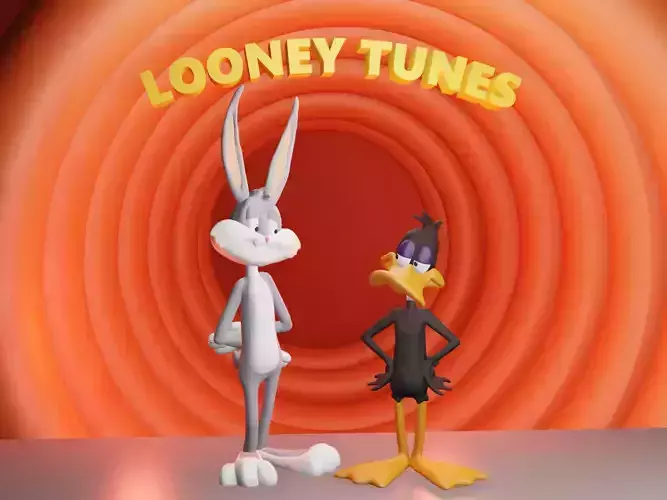 Looney Tunes Bugs Bunny e Daffy Duck DaffyDuck 3D print model
