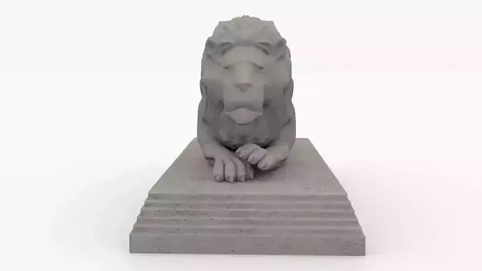 lion staue 3D model
