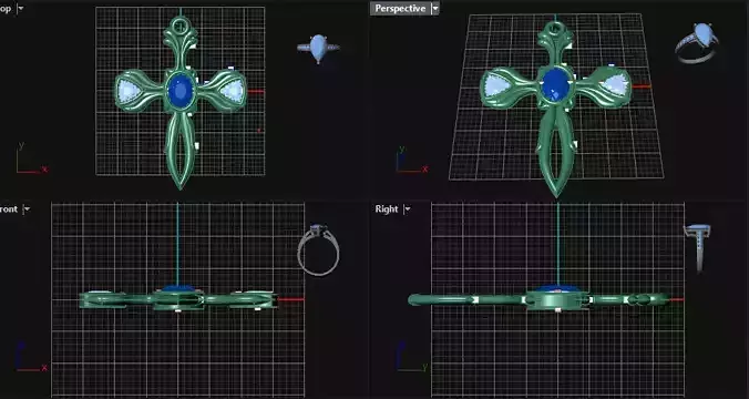 cross with different parts