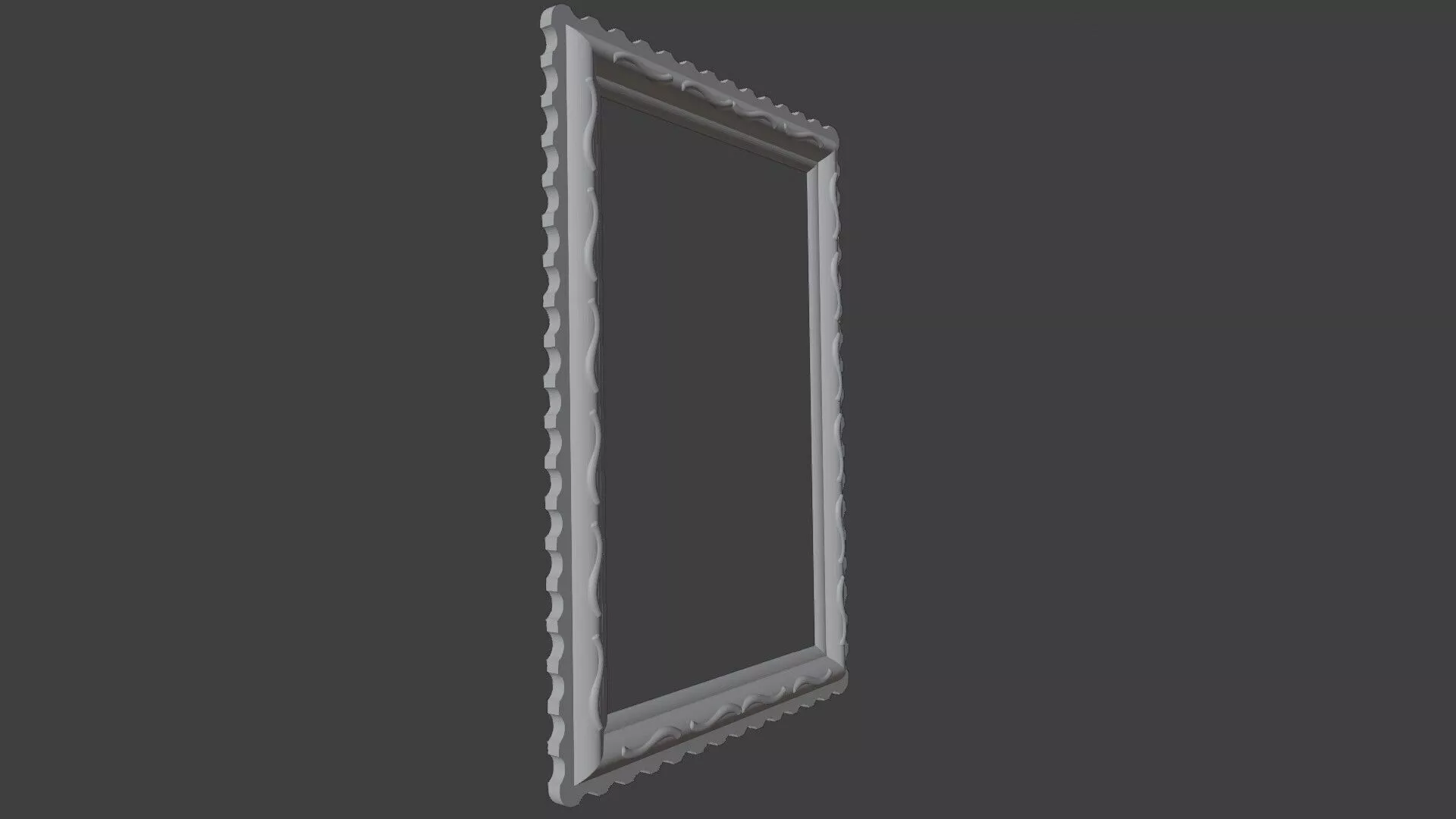 Dolls House picture frame 100 mm x 70 mm 3D print model