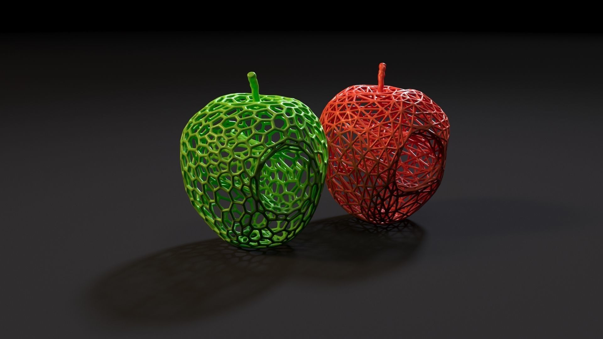 Hollow Apple 3D print model_3