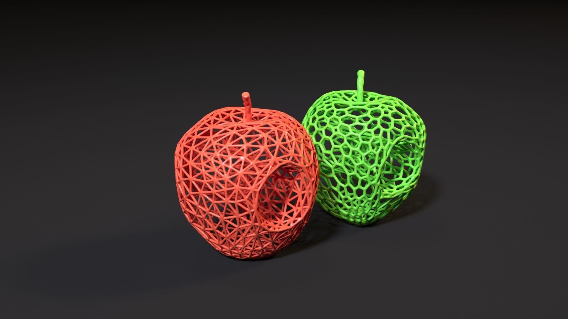 Hollow Apple 3D print model_7
