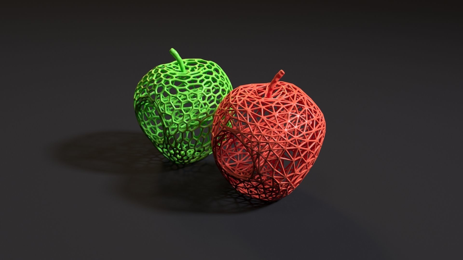 Hollow Apple 3D print model_5
