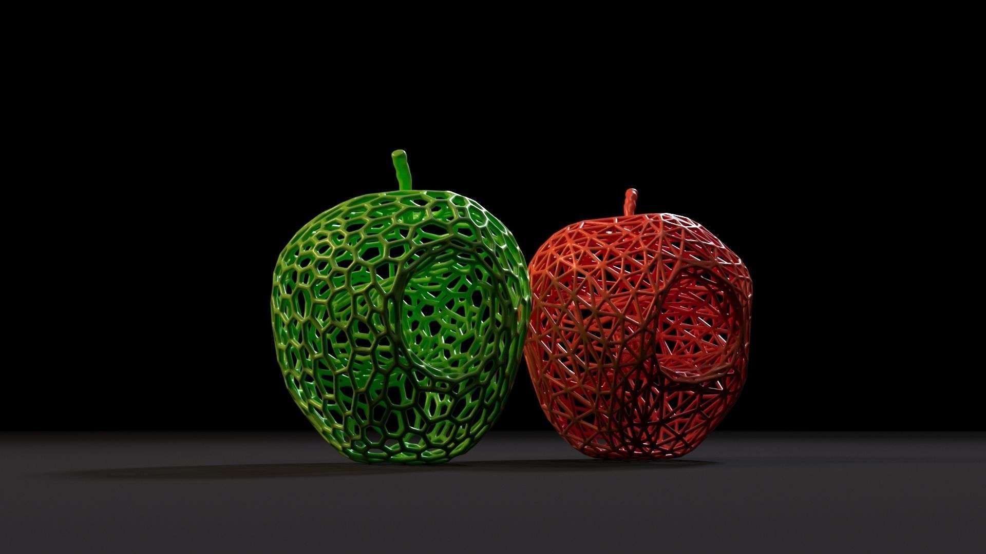 Hollow Apple 3D print model_9