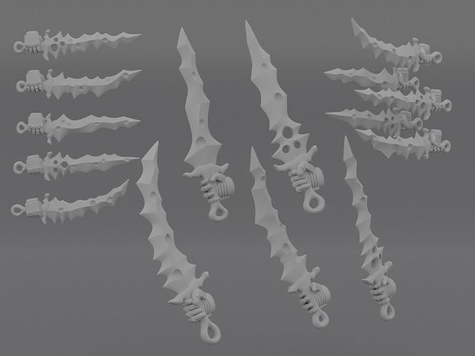 Plague Blades 3D print model