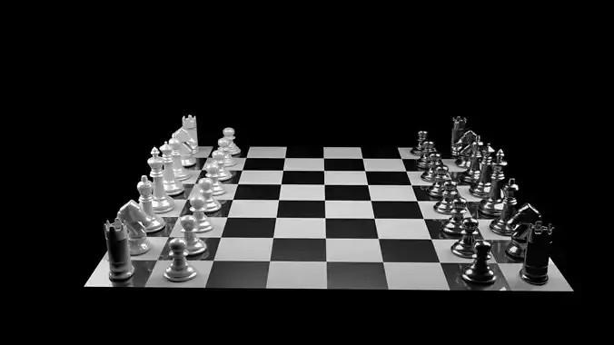 Chess Model Low Poly board