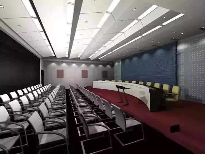 Luxury architectural Hall Lobby 3D model