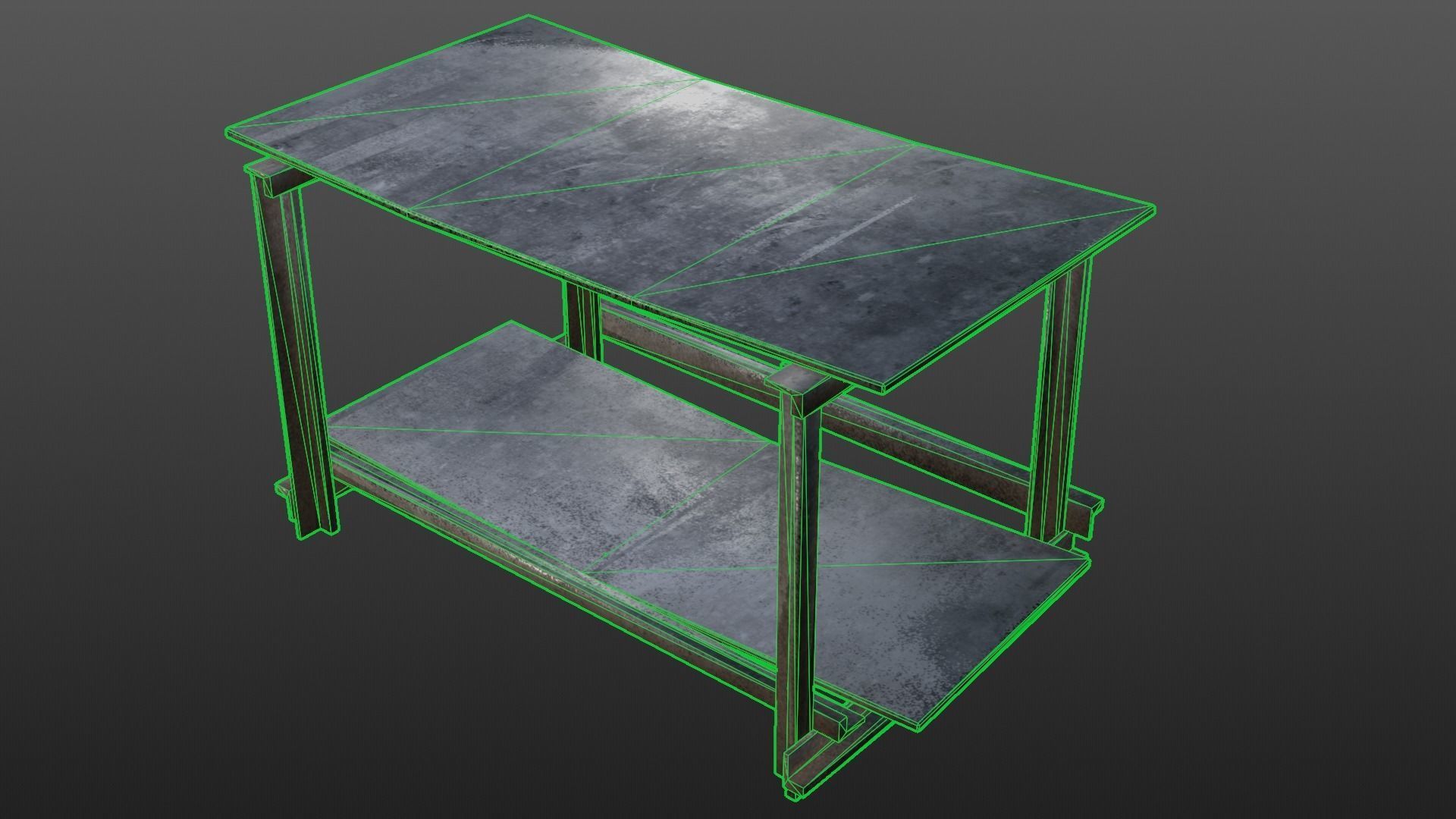 3D model Metal-Welded Simple Workshop Rack VR / AR / low-poly | CGTrader