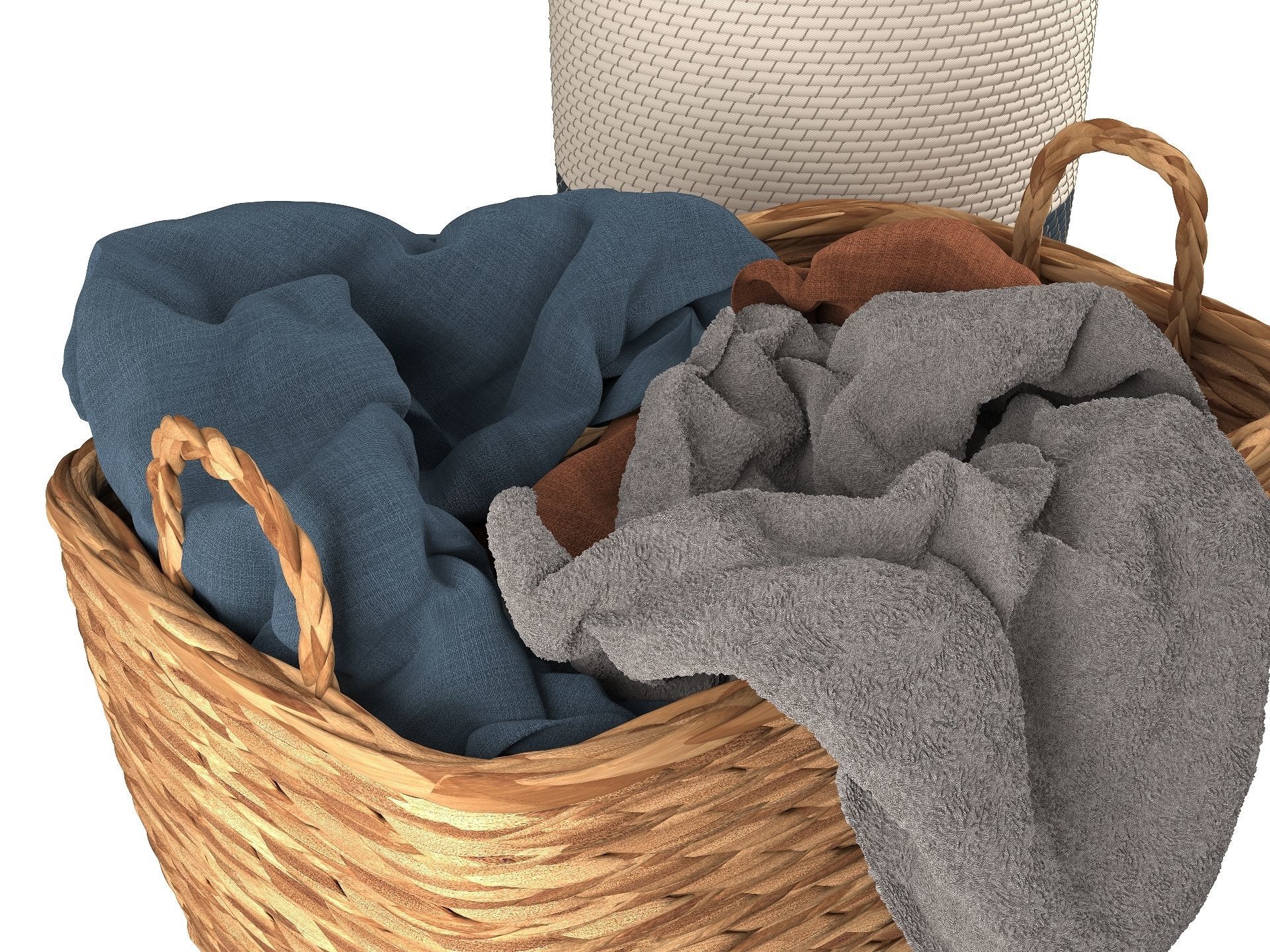 Laundry Baskets 3D model_4