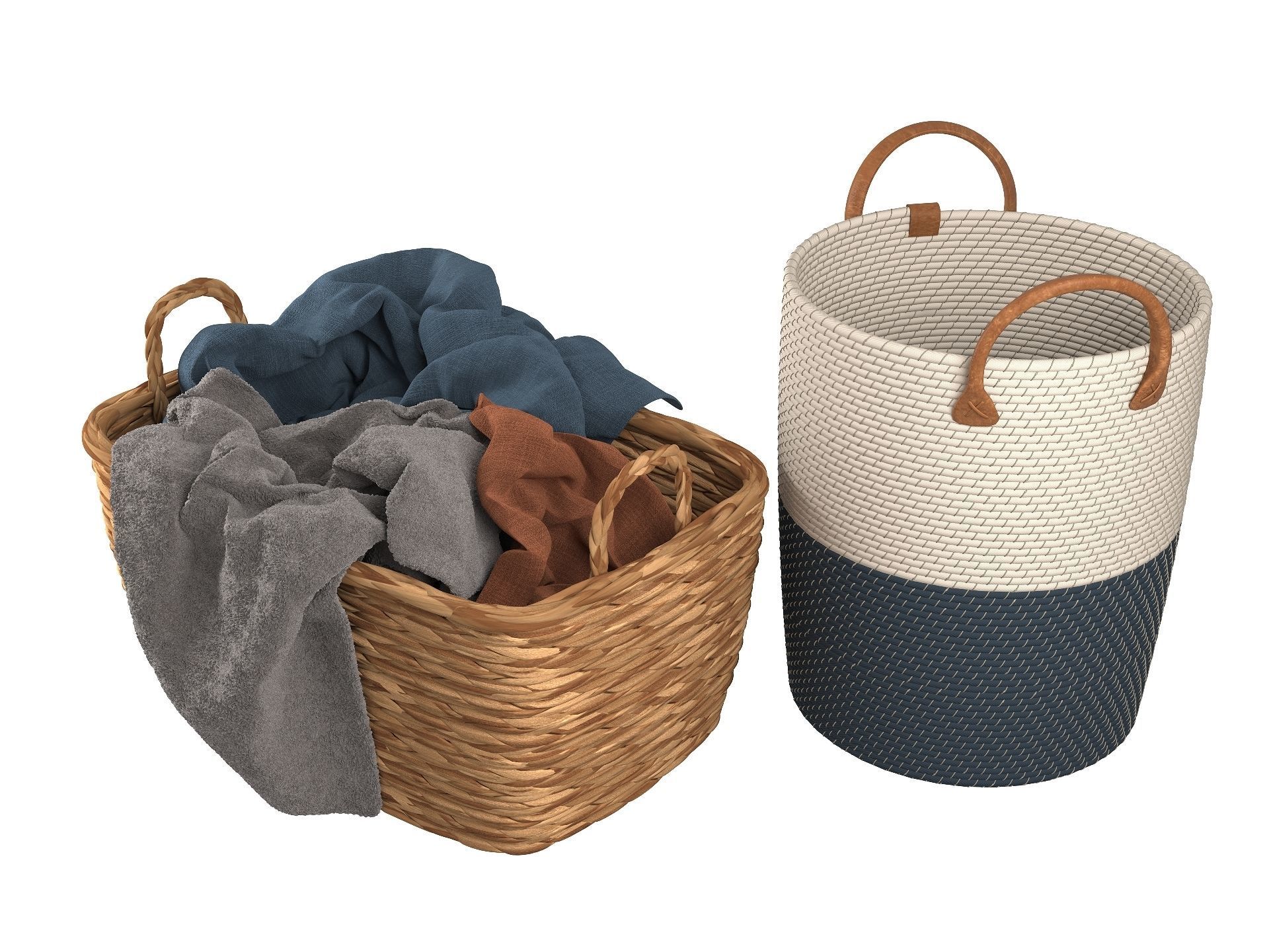 Laundry Baskets 3D model_1