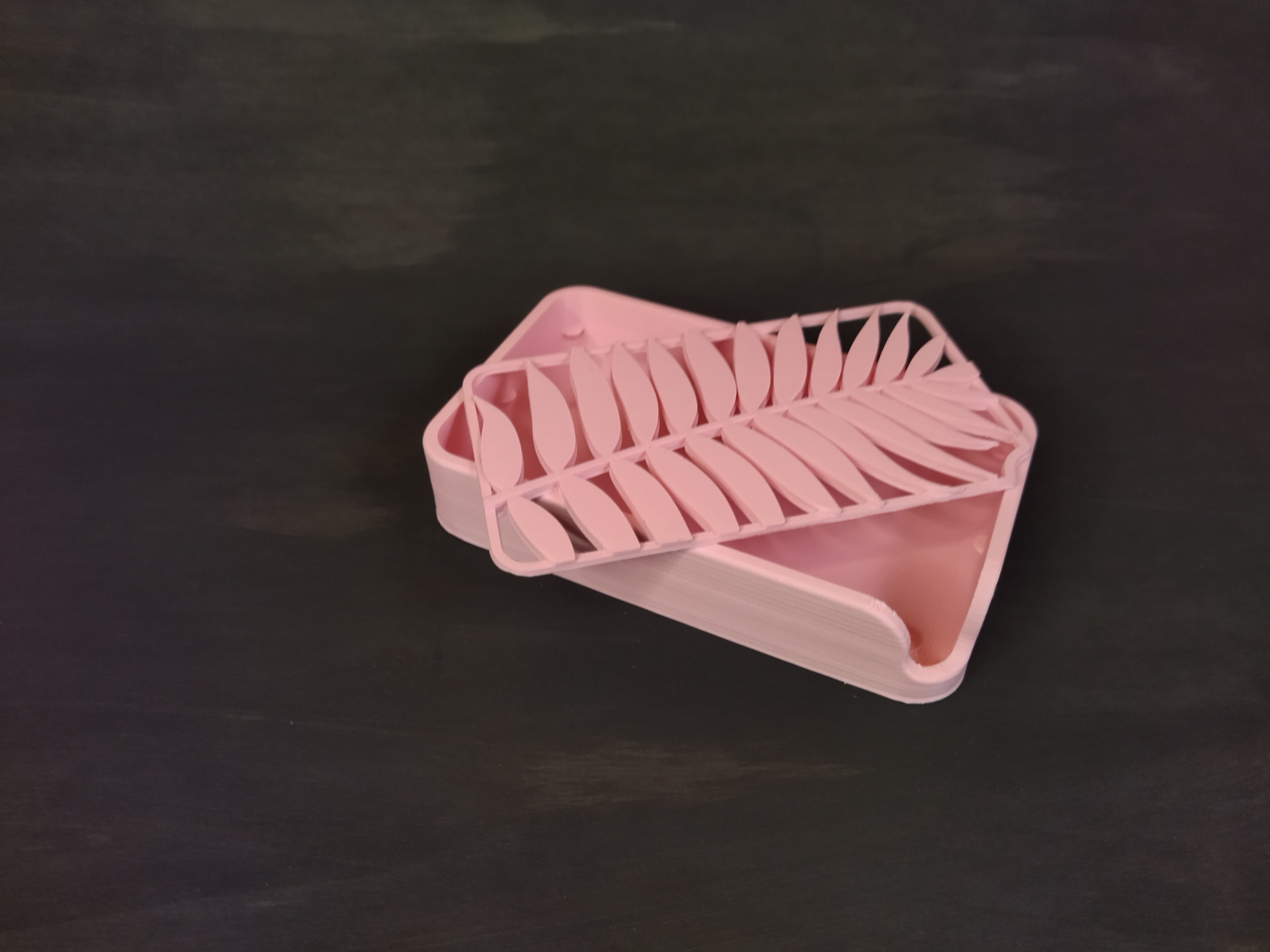 Soap Holder Dish Plant Leaves  - 2 Models 3D print model_4