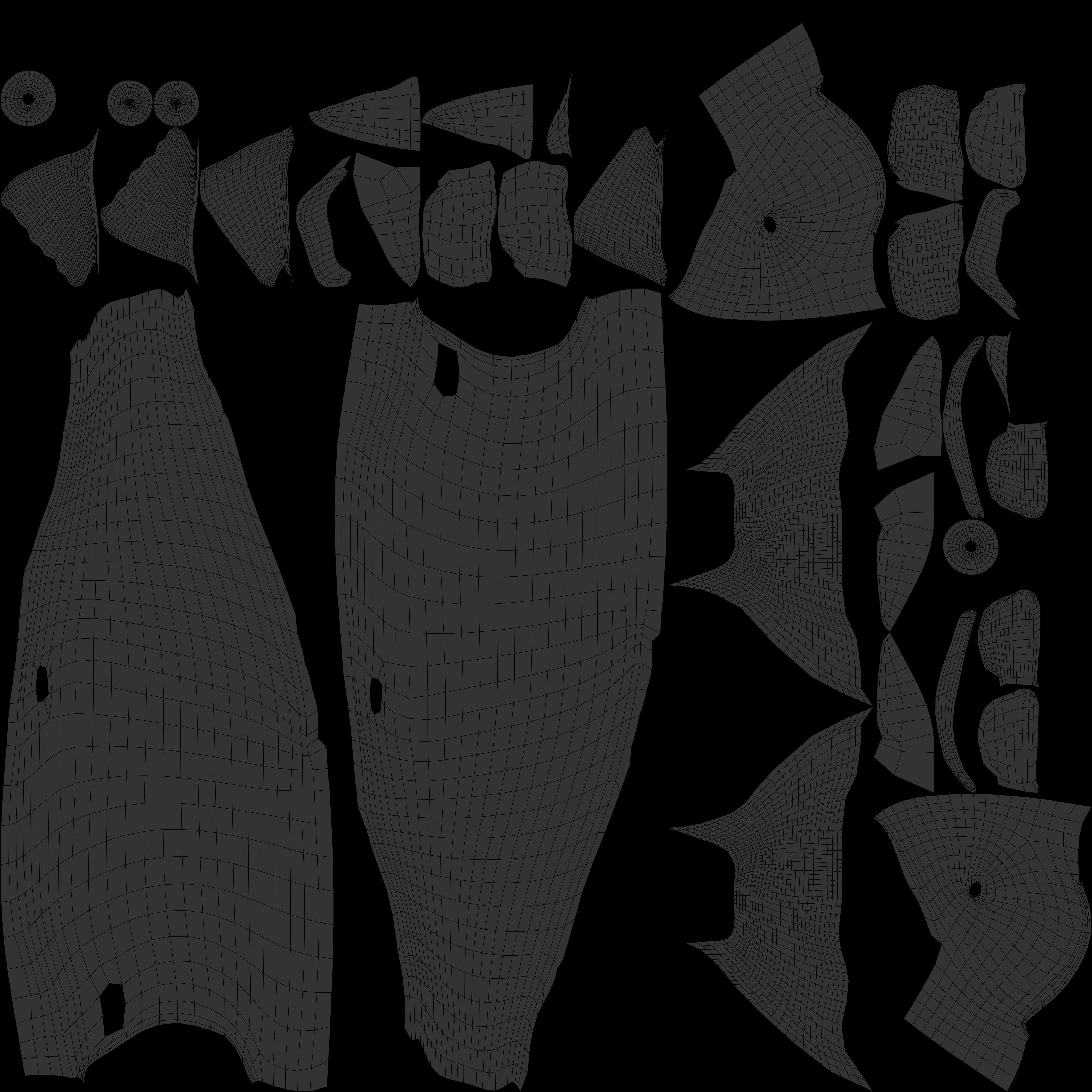 Chinook Salmon Low-poly 3D model_16