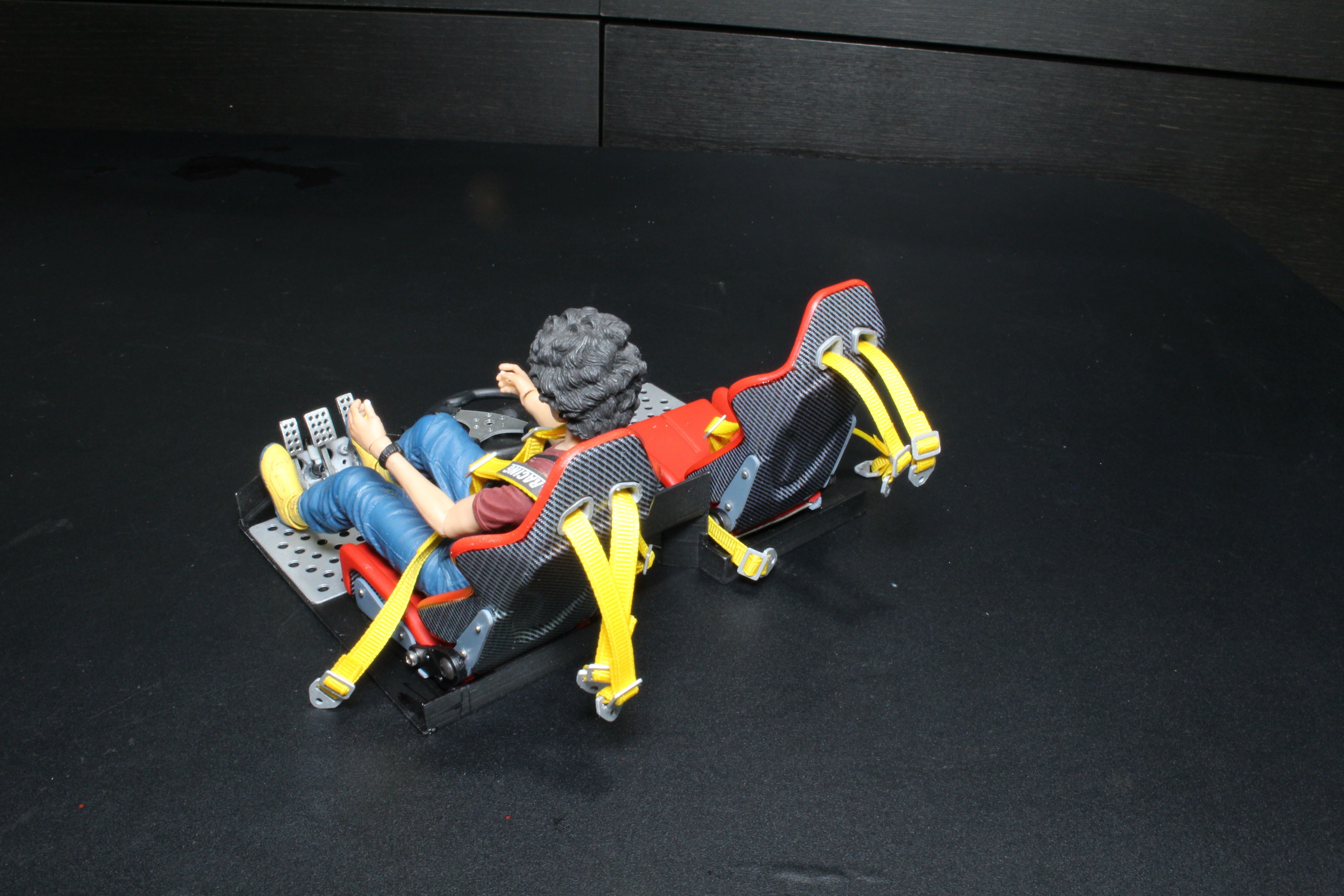 3D printable bucket seat and racing belt 3D print model_4