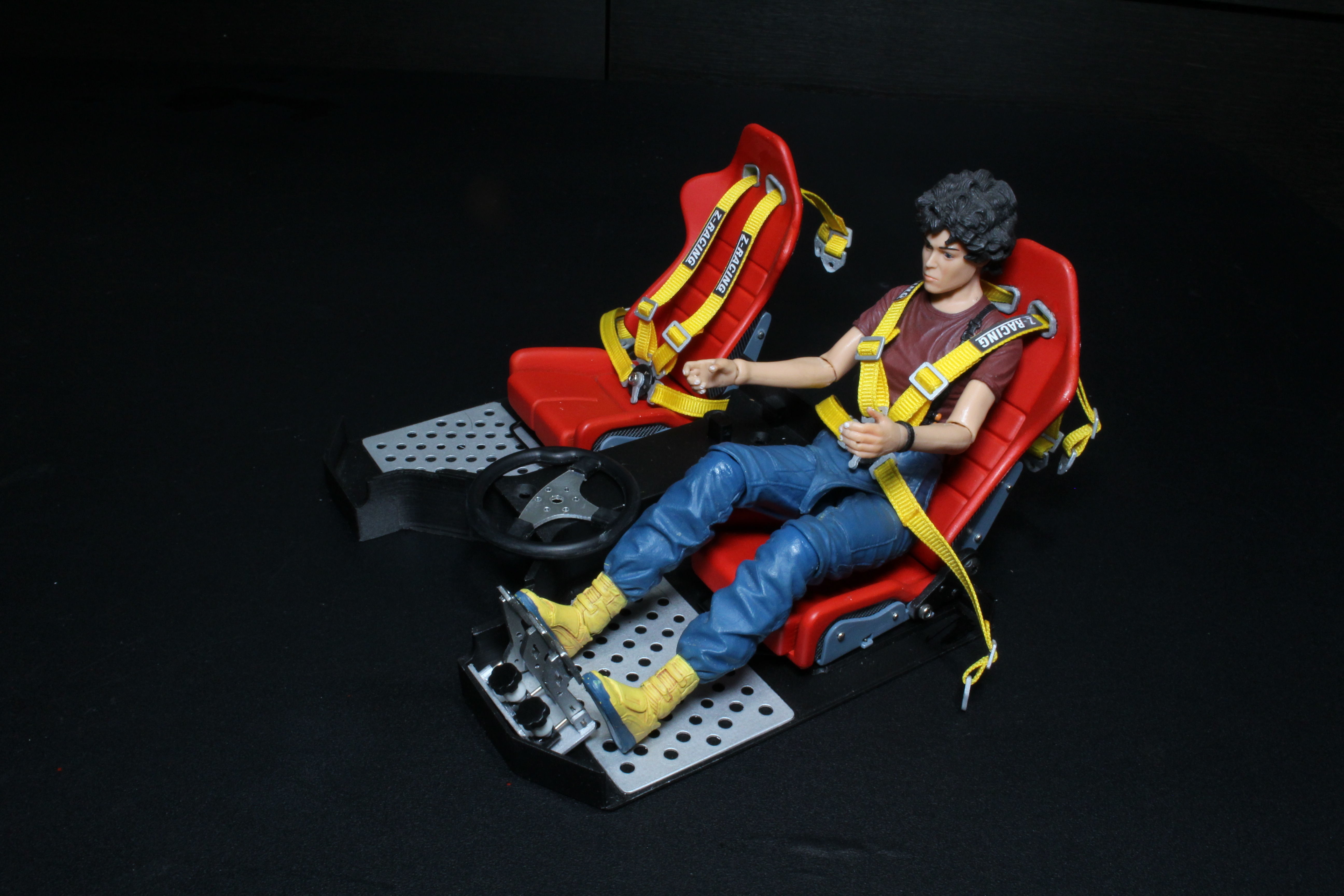 3D printable bucket seat and racing belt 3D print model_2