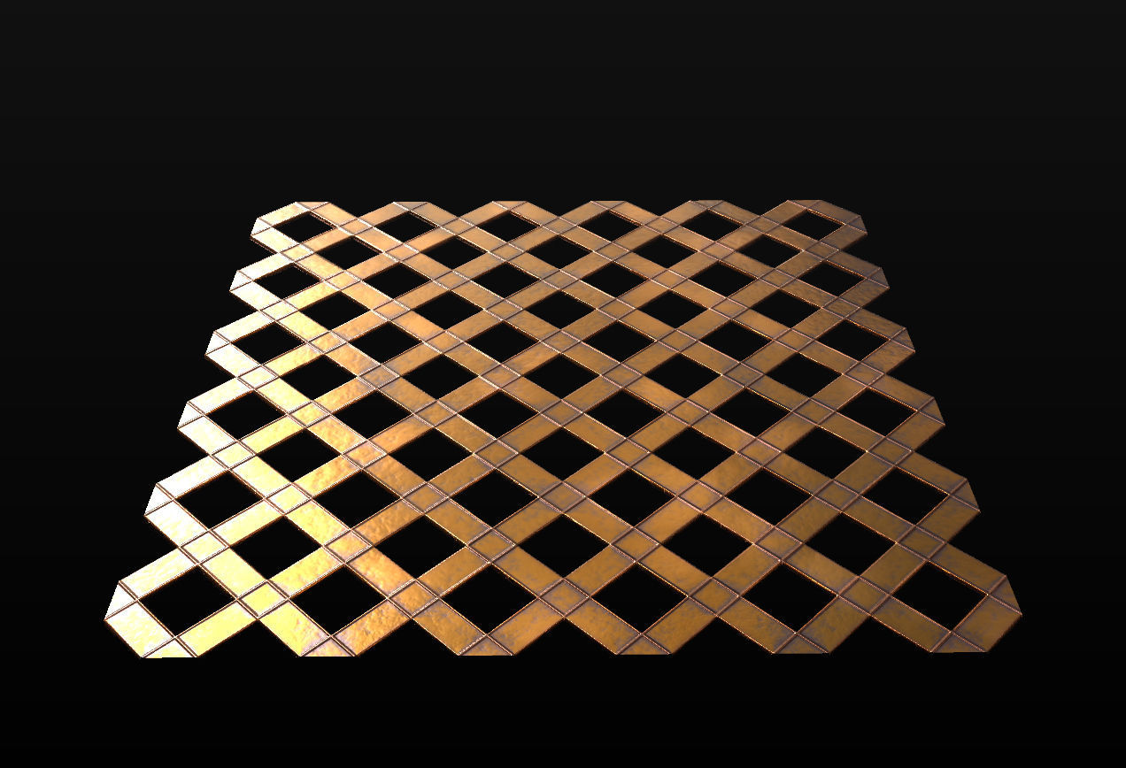 10 Seamless Metal Grids and Grates PBR Materials - Set 3 Texture_2