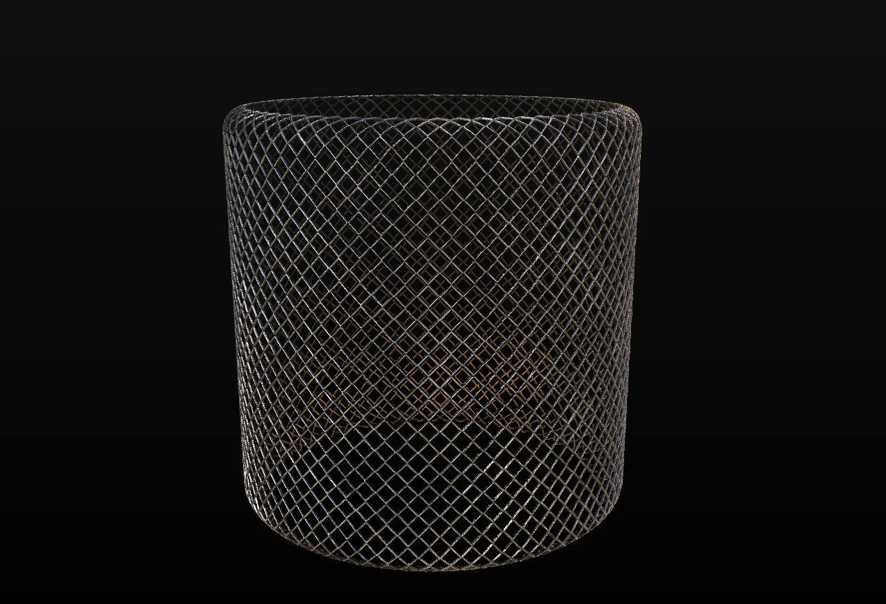 10 Seamless Metal Grids and Grates PBR Materials - Set 3 Texture_27