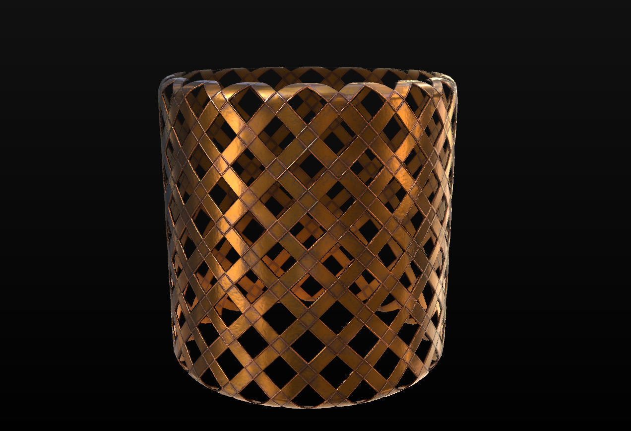 10 Seamless Metal Grids and Grates PBR Materials - Set 3 Texture_3