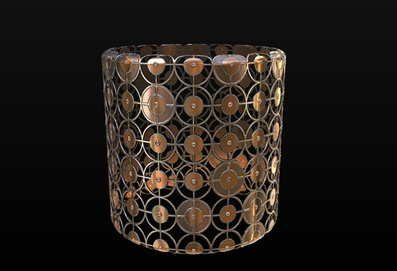 10 Seamless Metal Grids and Grates PBR Materials - Set 3 Texture_21