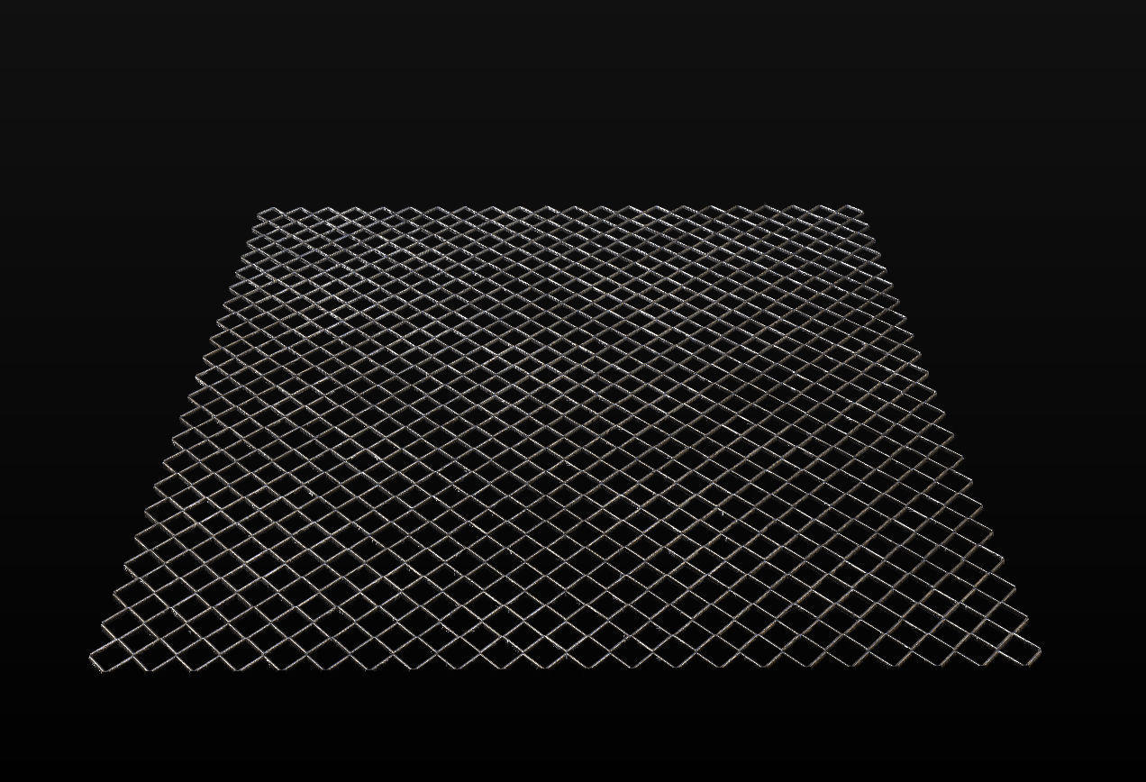 10 Seamless Metal Grids and Grates PBR Materials - Set 3 Texture_26