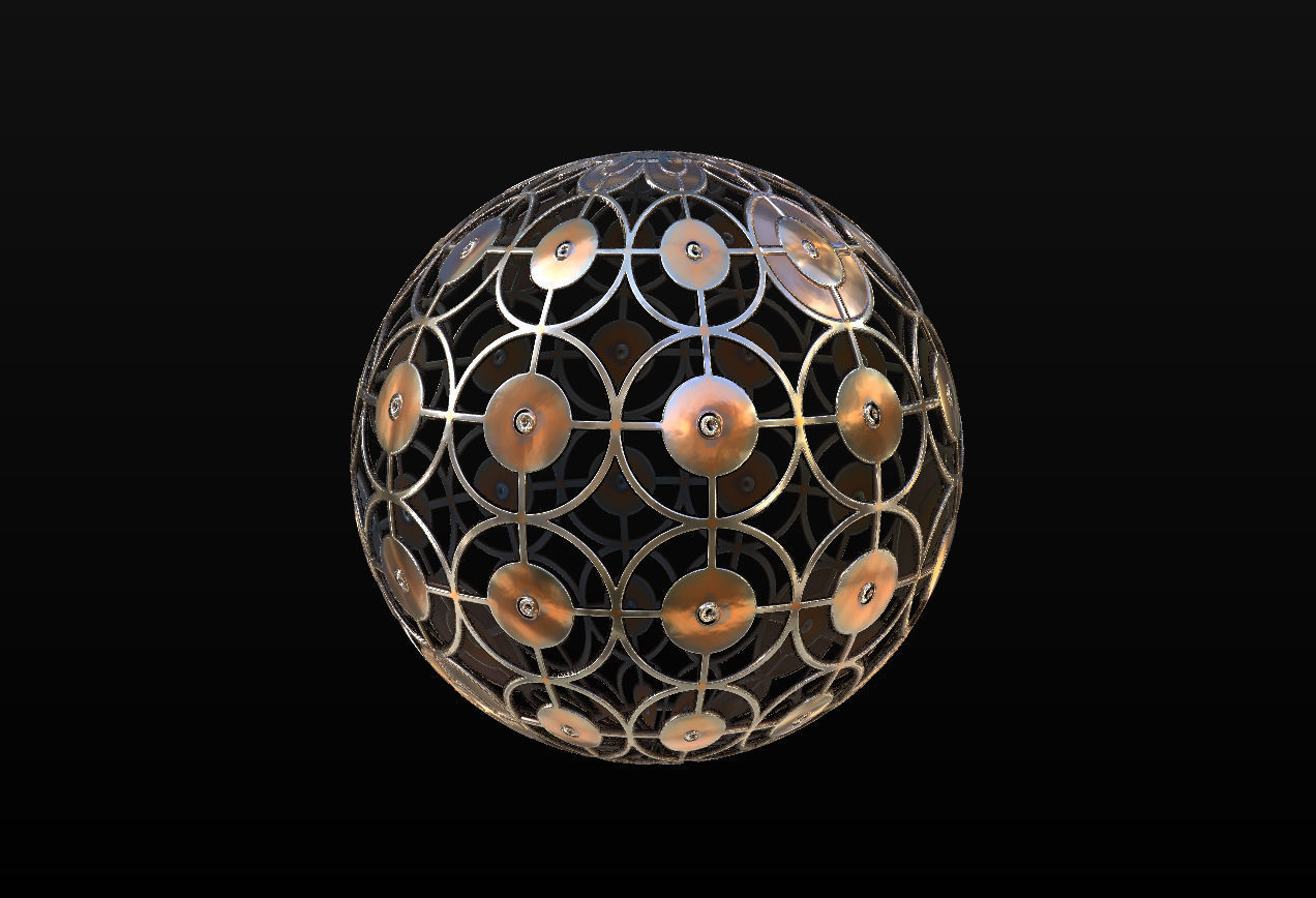 10 Seamless Metal Grids and Grates PBR Materials - Set 3 Texture_19