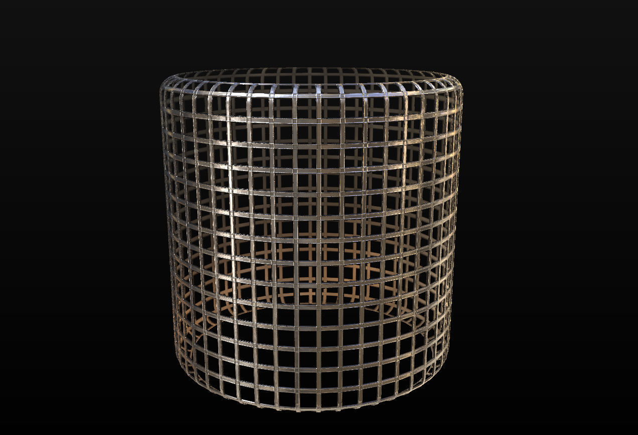 10 Seamless Metal Grids and Grates PBR Materials - Set 3 Texture_12