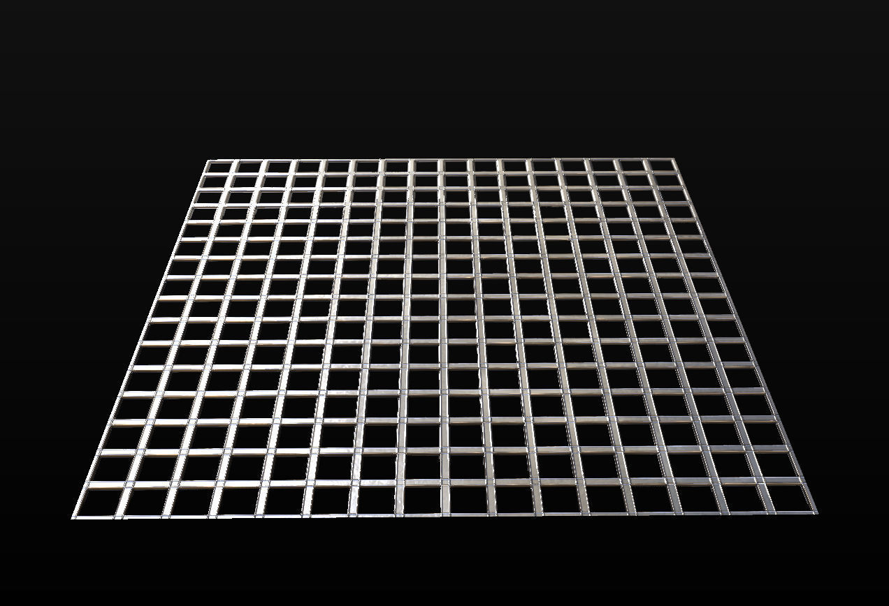 10 Seamless Metal Grids and Grates PBR Materials - Set 3 Texture_11