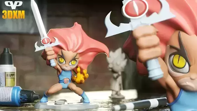 Lion-O Chibi STL for 3D Printing ChibiSTL 3DXM