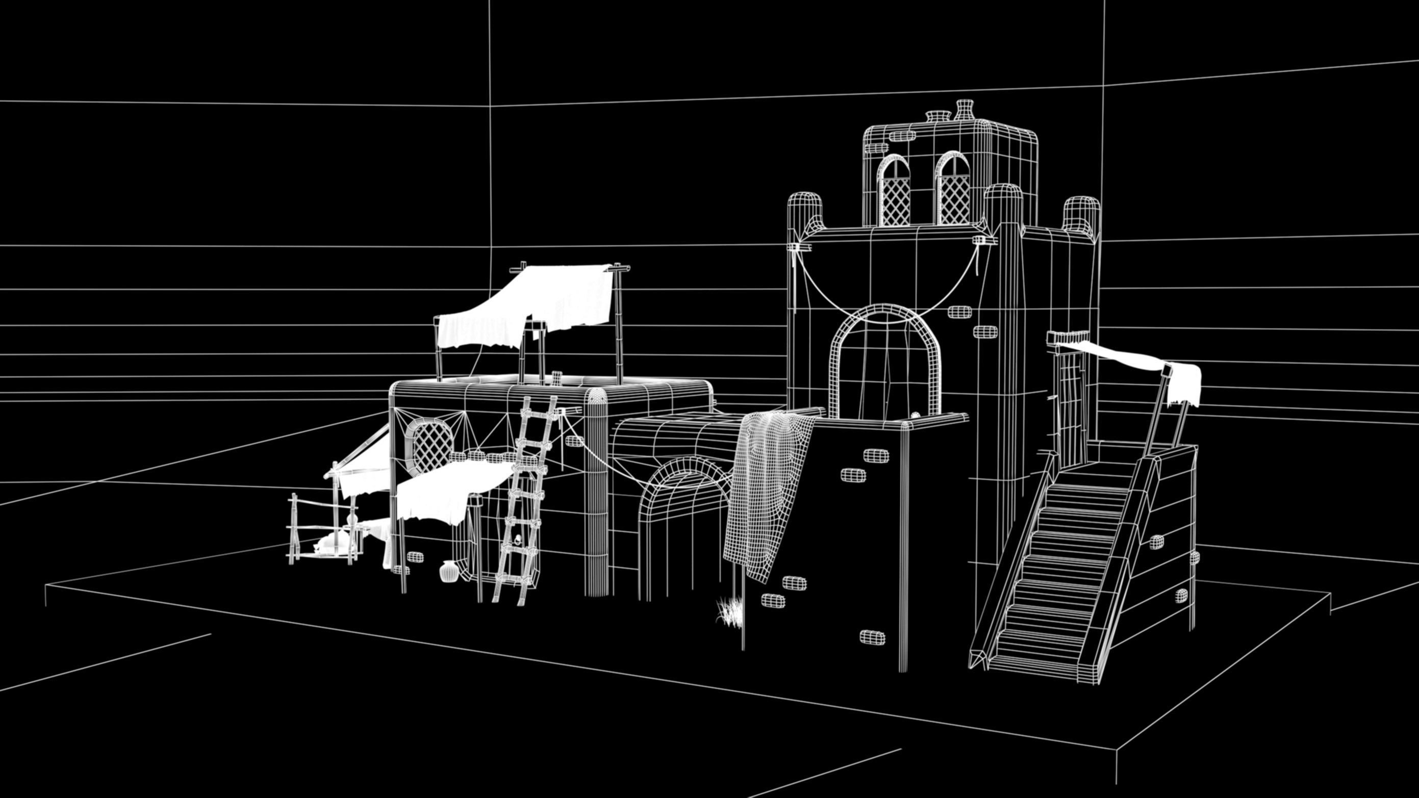 Old arabic house  3D model_16