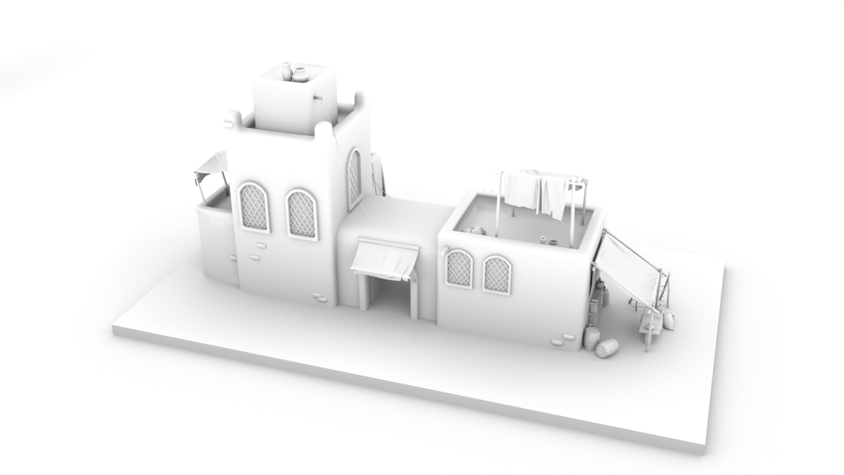 Old arabic house  3D model_12