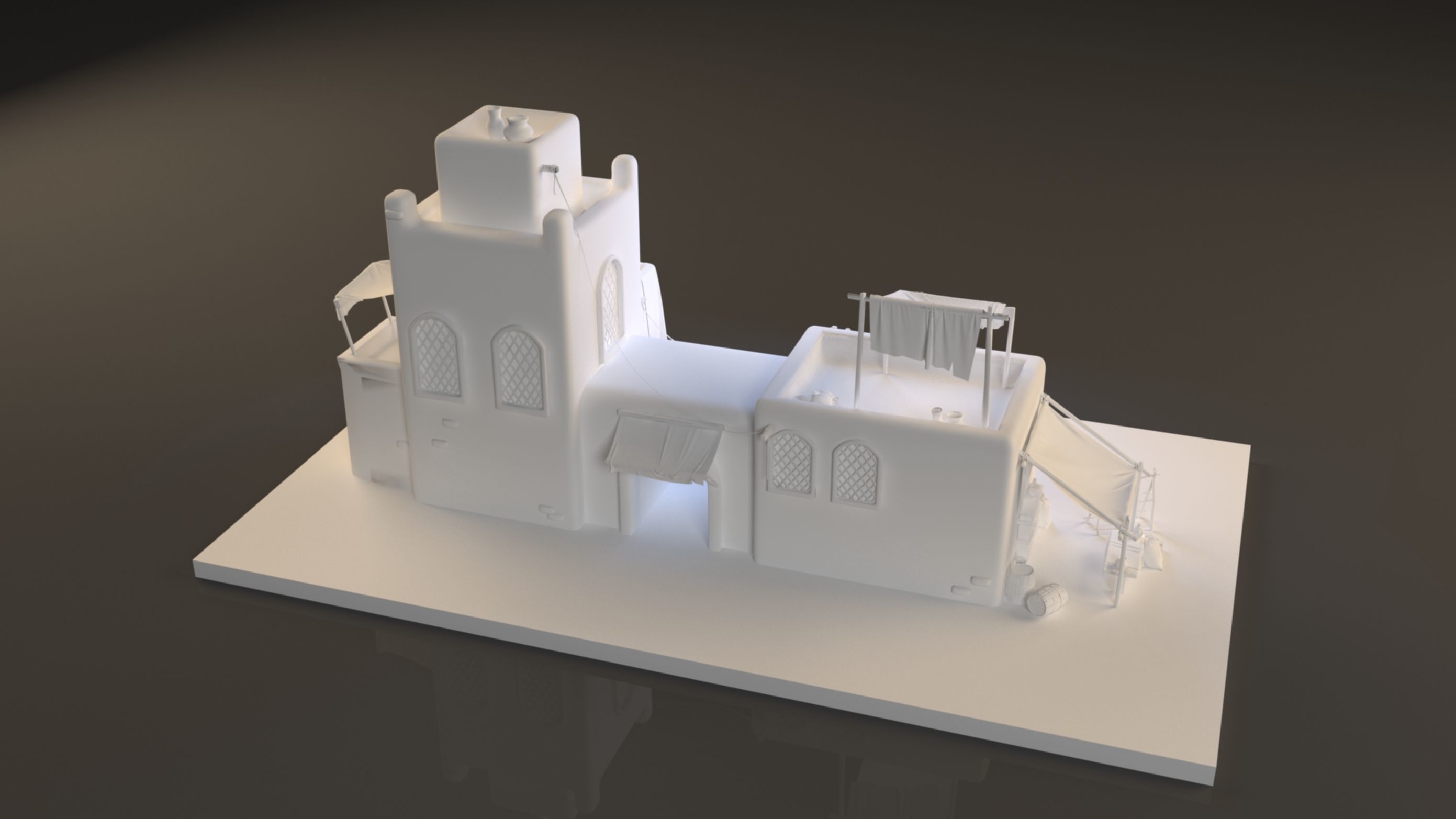 Old arabic house  3D model_5