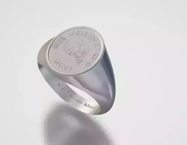 Memento Mori ring 3d model print 3D print model