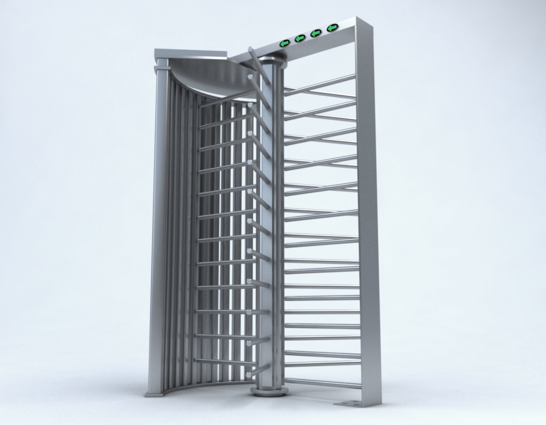 Turnstile Gate 3D model_2