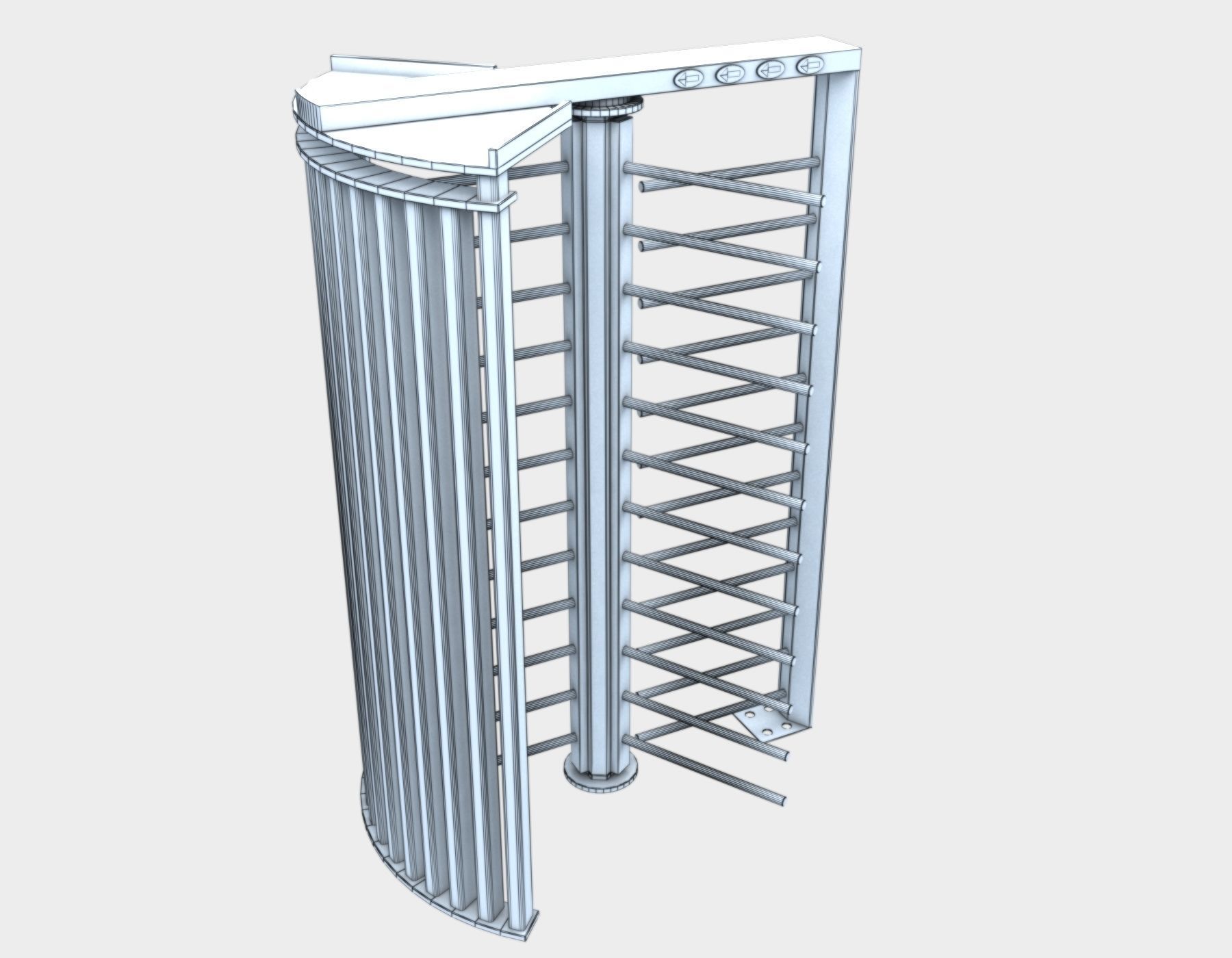 Turnstile Gate 3D model_6