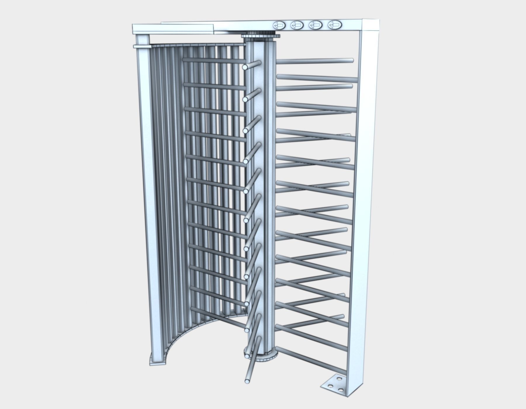 Turnstile Gate 3D model_7