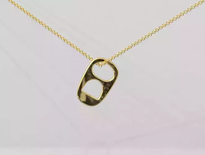 Tab Ring Pendant 3D print model
