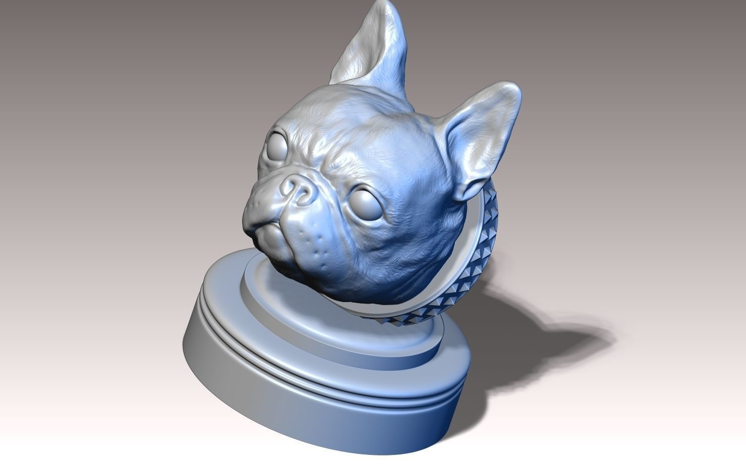 Frenchie French Bulldog  3D print model_9