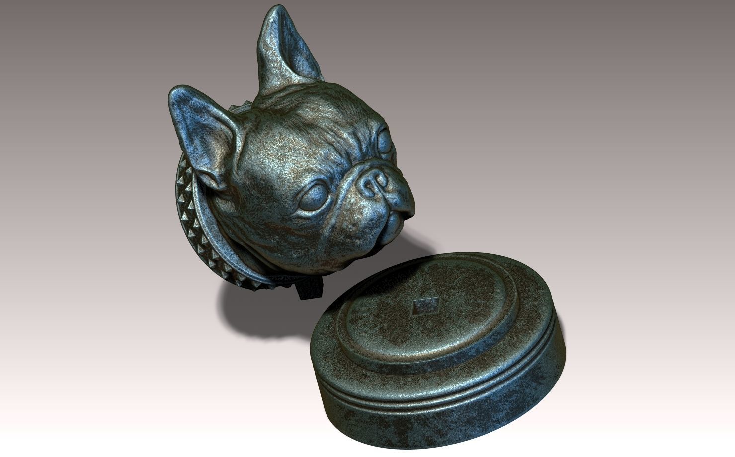 Frenchie French Bulldog  3D print model_5