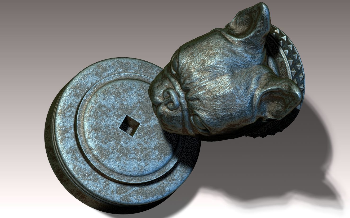 Frenchie French Bulldog  3D print model_7