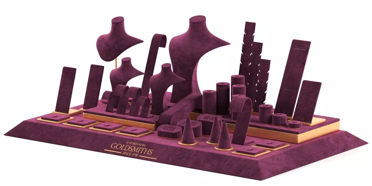 Jewelry display Goldsmiths-01 3D model_0