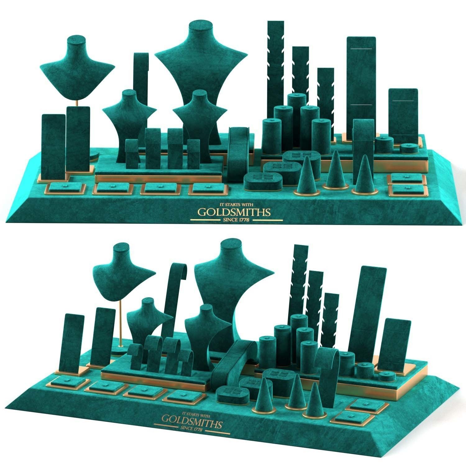 Jewelry display Goldsmiths-01 3D model_2