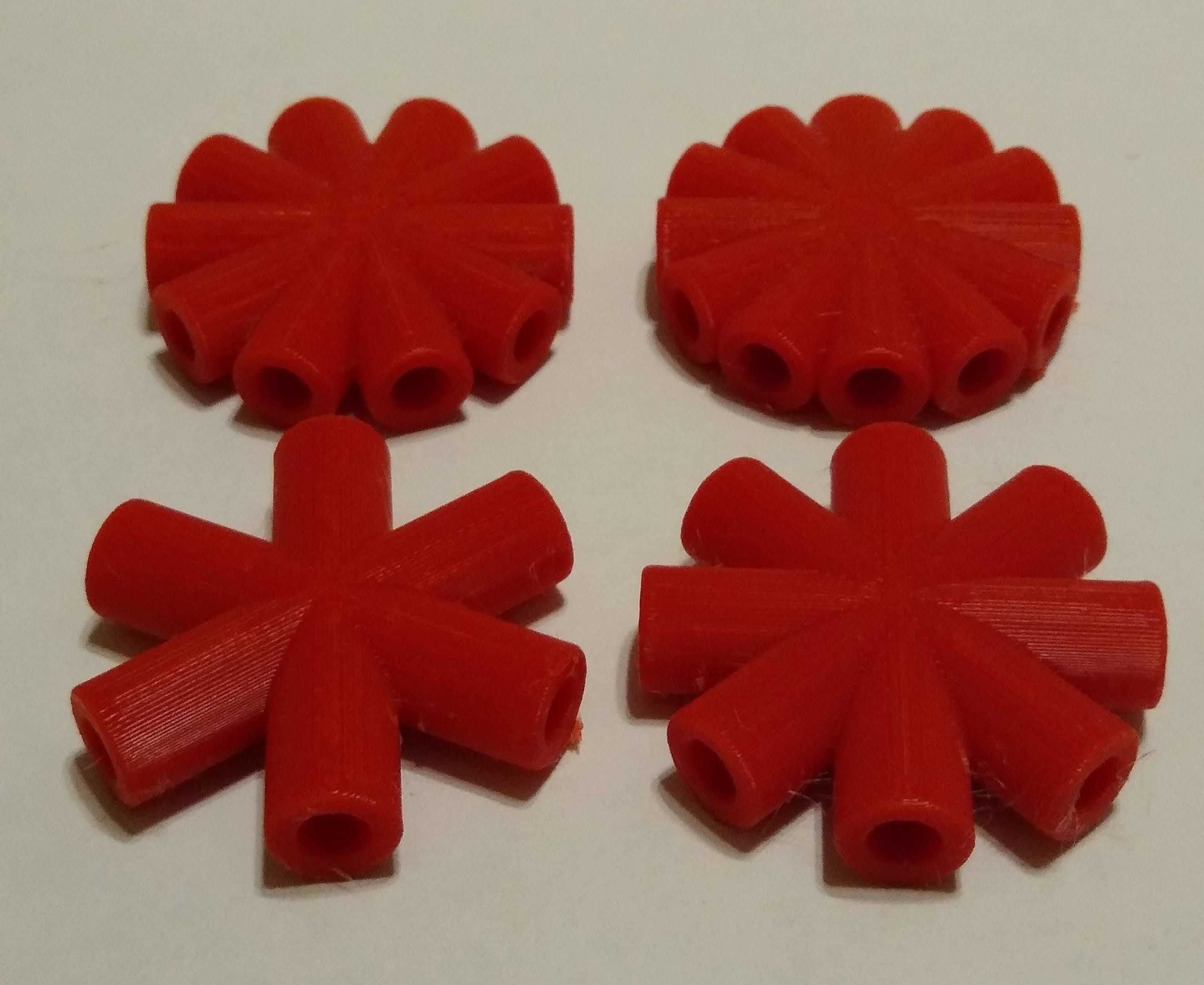Glow Stick Building Connectors 3D print model_1